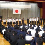 前日の壮行会の様子\